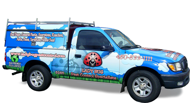 Organic Pest Control Truck in Gilbert AZ